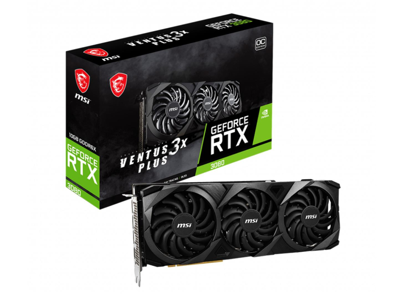MSI GeForce RTX 3080 VENTUS 3X PLUS OC LHR 10GB GDDR6X